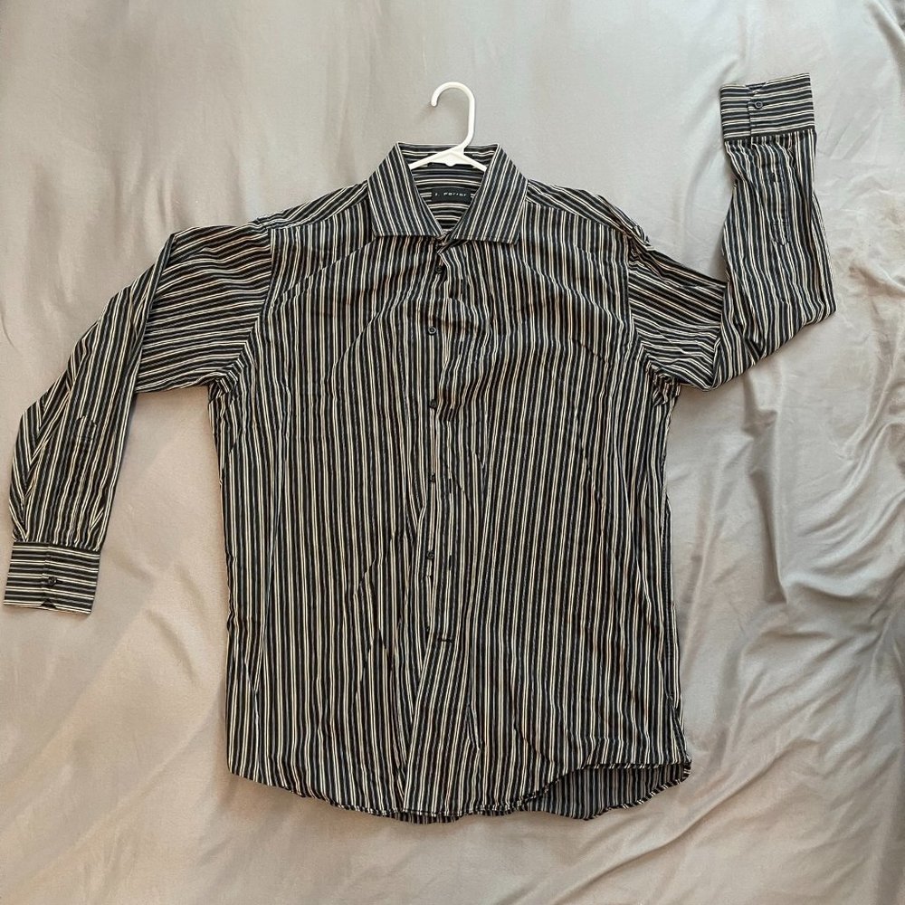J. Ferrar Black and White striped